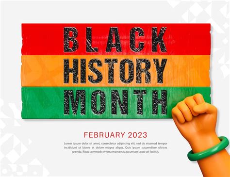 Black history month lettering PSD, High Quality Free PSD Templates for ...