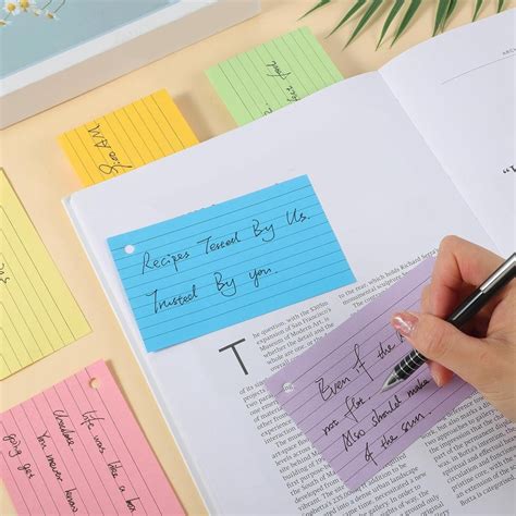 Flash Cards,600 PCS Multicolor Index Cards Revision Cards with 6 ...