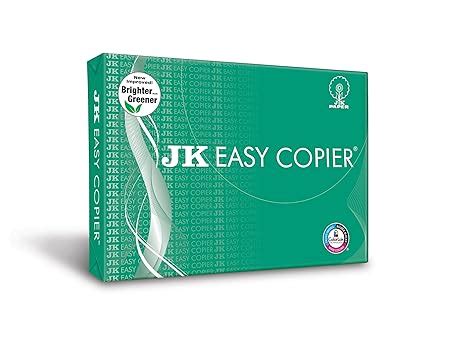 JK Easy Copier Paper A4 Size 70 GSM 500 Sheets White Paper 1 Ream
