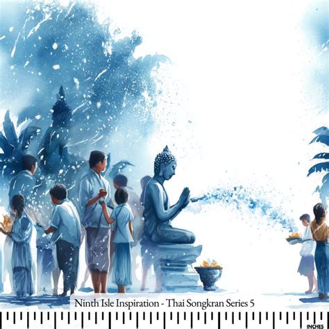 26/21克博物館 (full of Empty) Thai Songkran 100% Cotton Canvas 60" Fabric ...