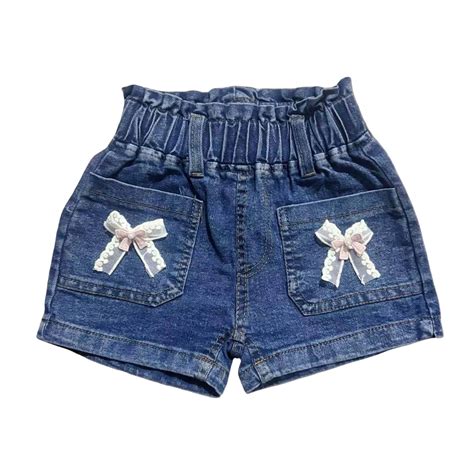 Bovxnpu Girls Jean Shorts Kids Denim Shorts Jorts Toddler Elastic Waist ...