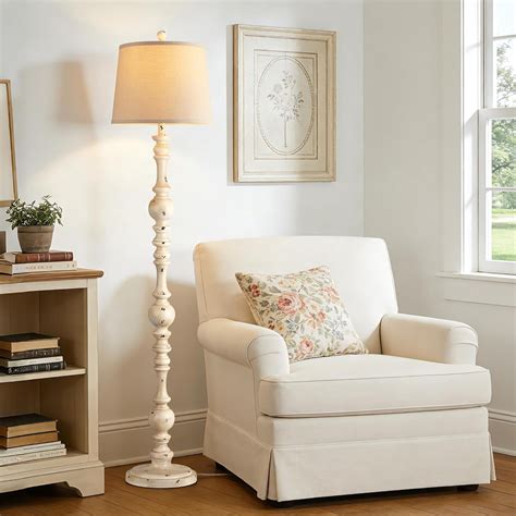 Vintage Floor Lamp for Living Room,61" Tall Rustic Standing Lamp with ...