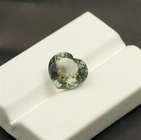 Buy Natural Green Amethyst Heart Shape Gemstone | Prasiolite Loose ...