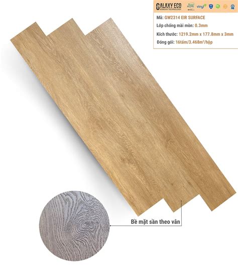 Galaxy Eco GW2314 Vinyl Flooring | Realistic Wood Grain Surface