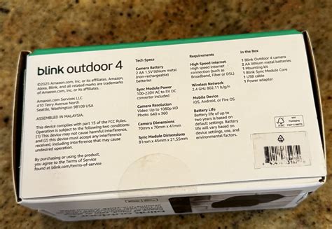 Blink Outdoor 4 (4th Gen) Wire-Free Smart Security Camera with Sync Module