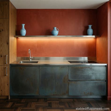 thin red led light strips extend across the floor and walls like ...