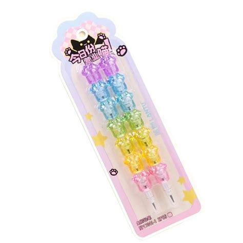 BQBQERT 2Pieces Cartoon Pencil Stackable Building Blocks Pencil Pre ...