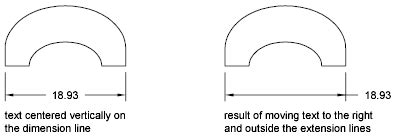 AutoCAD LT 2026 Help | About Modifying Dimension Text | Autodesk