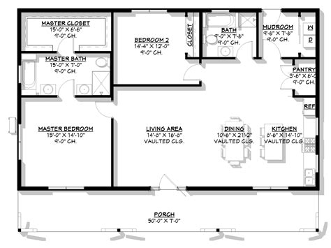 BCO-40111 Kevin Barndominium House Plan – Barndominium Plans