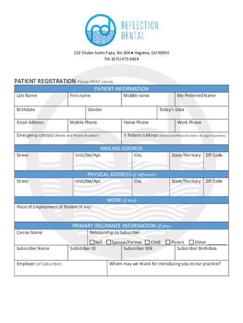 Patient Registration Form - Fill Out, Sign & Share Online | pdfFiller