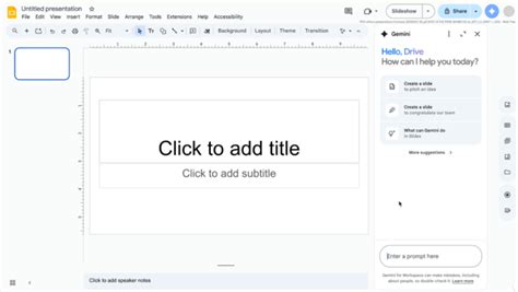 Using Gemini to create pitch decks and market research in Google ...