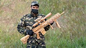 Homemade sniper gun HK G28 wooden - wood carving gun