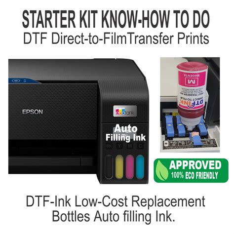 Epson Printer DTF Ink Heat Transfer Bundle for T-Shirt Printing, New