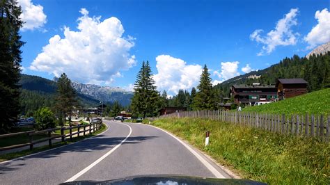 South Tyrol scenic drive Dolomites Italy (4K)