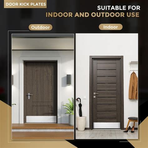 LILILIAN FMY Door Kick Plate 6 by 32 Inches Anodized Aluminum ...