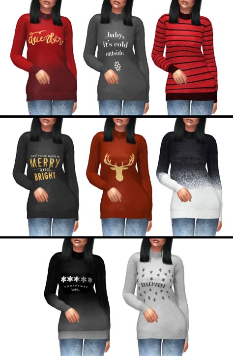 Christmas Sweater – @random-sims4-cc-blog on Tumblr