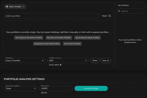 Portfolio Analysis | PortfoliosLab