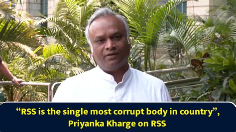 “RSS is the single most corrupt body in country”, Priyanka Kharge on RSS
