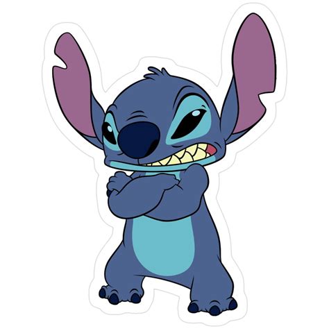 Stitch Very Angry Sticker | Cartoon smiley face, Stitch coloring pages ...