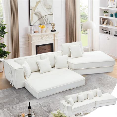 Amazon.com: Convertible Folding Sofa Bed Queen,133"Foldable Floor Couch ...