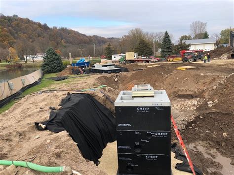 Precast Concrete Tanks Installed at Pool in Guttenberg, Iowa - Crest ...