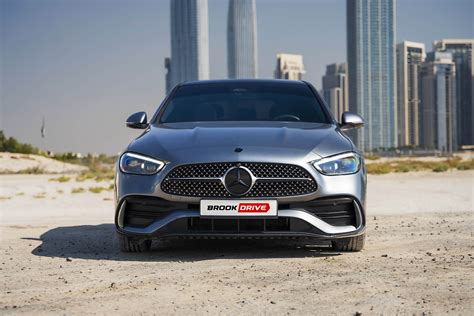 Rent Mercedes C200 Silver Metallic in Dubai, $113/day, No Deposit