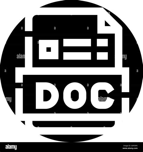 Document icon representing information Black and White Stock Photos ...