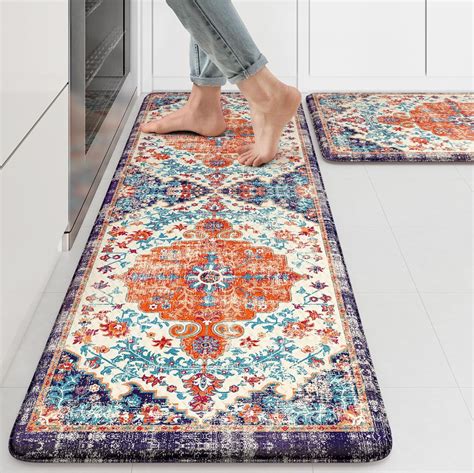 Anti Fatigue Kitchen Mat, Boho Vintage Kitchen Rugs Sets of 2 ...