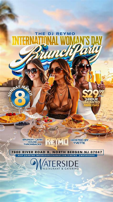 THE DJ REYMO International Woman’s Day Brunch Party, Waterside ...