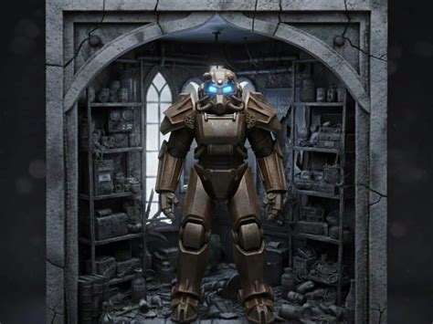 Fallout book nook with armor - Free 3D Print Model - MakerWorld