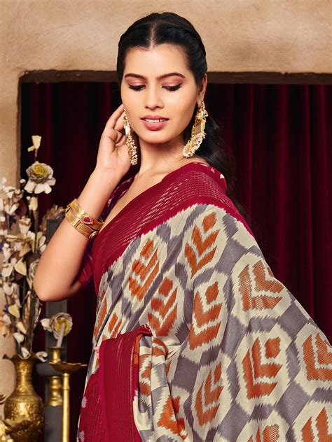 Printed Art Silk Saree – mbz.in