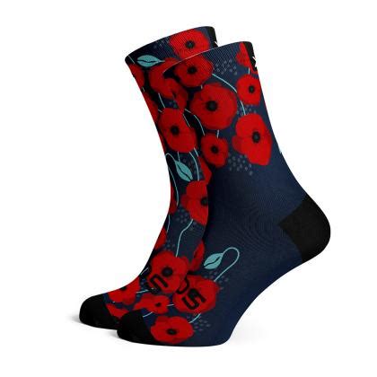 Sox Poppy Running Crew Socks | Breathable & Bold – United By Cycling
