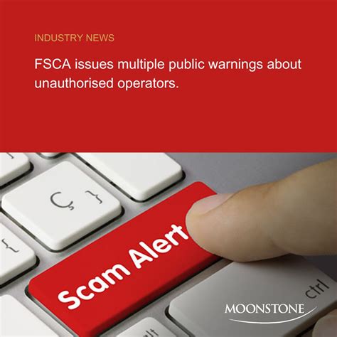 FSCA Warns Against Unauthorized Financial Operators | Moonstone ...