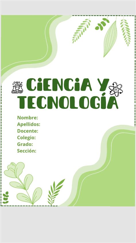 Caratula de ciensia | Caratula para proyecto escolar, Caratula cyt para ...