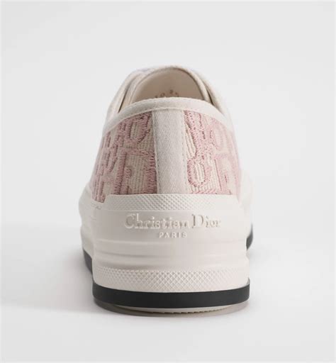 Walk'n'Dior Platform Sneaker Nude Dior Oblique Embroidered Cotton | DIOR