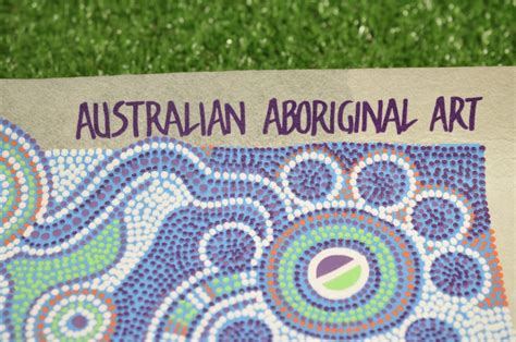 Australian Aboriginal Art Path of the Emu Dot Painting, 16 x 16