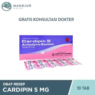 Cardipin 5 mg 10 Tablet – Apotek Mandjur