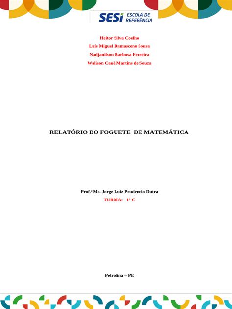 MODELO DE RELATORIO | PDF