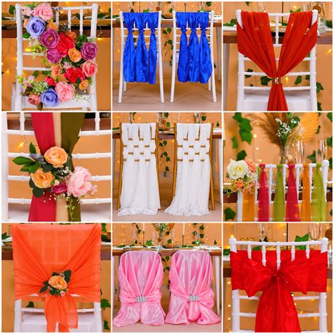 Creative chair sash ideas for events! 🪑🎉