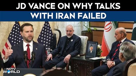 US Iran war news: JD Vance says no breakthrough in US-Iran peace talks