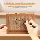 TAYCORE LIVING Wooden Number Chart Saving Box for 1 Lakh Contribution ...