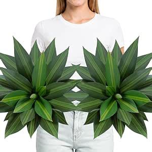 Amazon.com: ARTSLEAFY Artificial Agave Plant 20Inch Artificial Agave ...