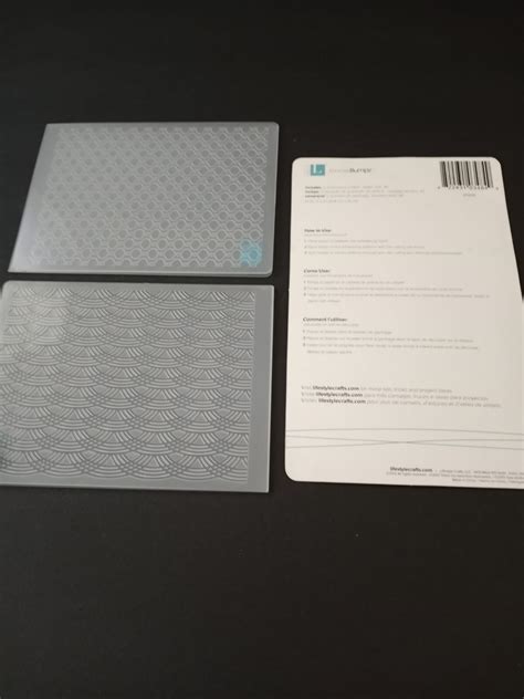 Goose Bumpz 2 Embossing Folders Lattice for Cardmaking & Scrapbooking