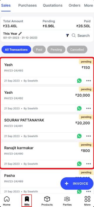 How to share bills on Mobile? - General - Swipe