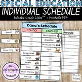 Individual Visual Schedule | Boardmaker Visuals | Editable | Special ...