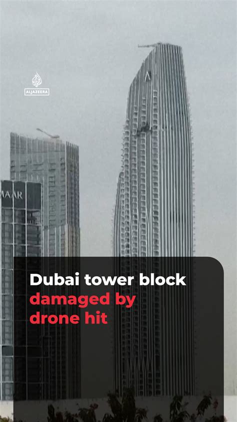 Dubai high-rise building damaged in overnight drone hit