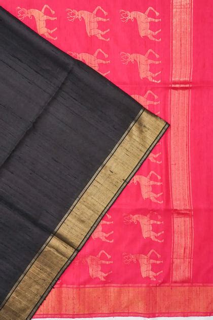 Coimbatore Soft Silk Plain Black Saree | Kankatala