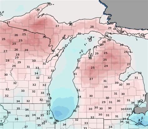 Cold snap coming to Michigan: Temperatures drop to freezing levels - mlive.com