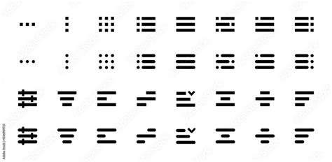 Vector de Stock Minimal Set of Hamburger Menu Flat Icons. Menu Icons ...