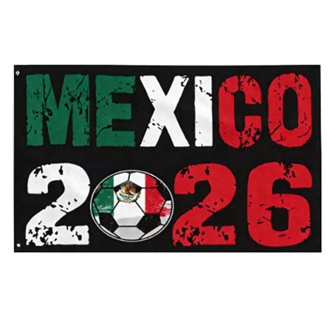 2026 World Cup 3x5 ft Mexico Fan Flag, Mexican National 2026 World Cup ...